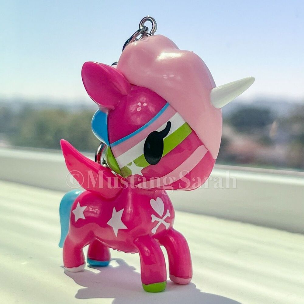 Rare Tokidoki Robbery Unicorno Bag Charm Keychain Vintage 2014 Pink Comet HTF